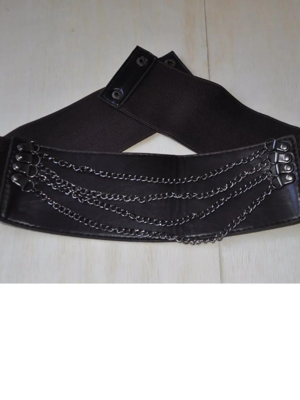Women's Belt retro vintage Stretch Wide Waist This is a brown rocker-style belt